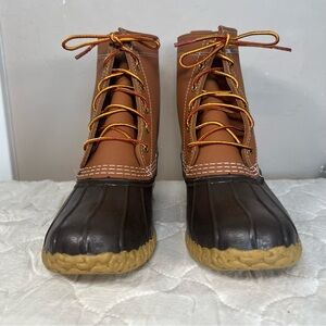 L.L. Bean Youth Unisex Size 3 Duck Rubber Rain Boots NEW